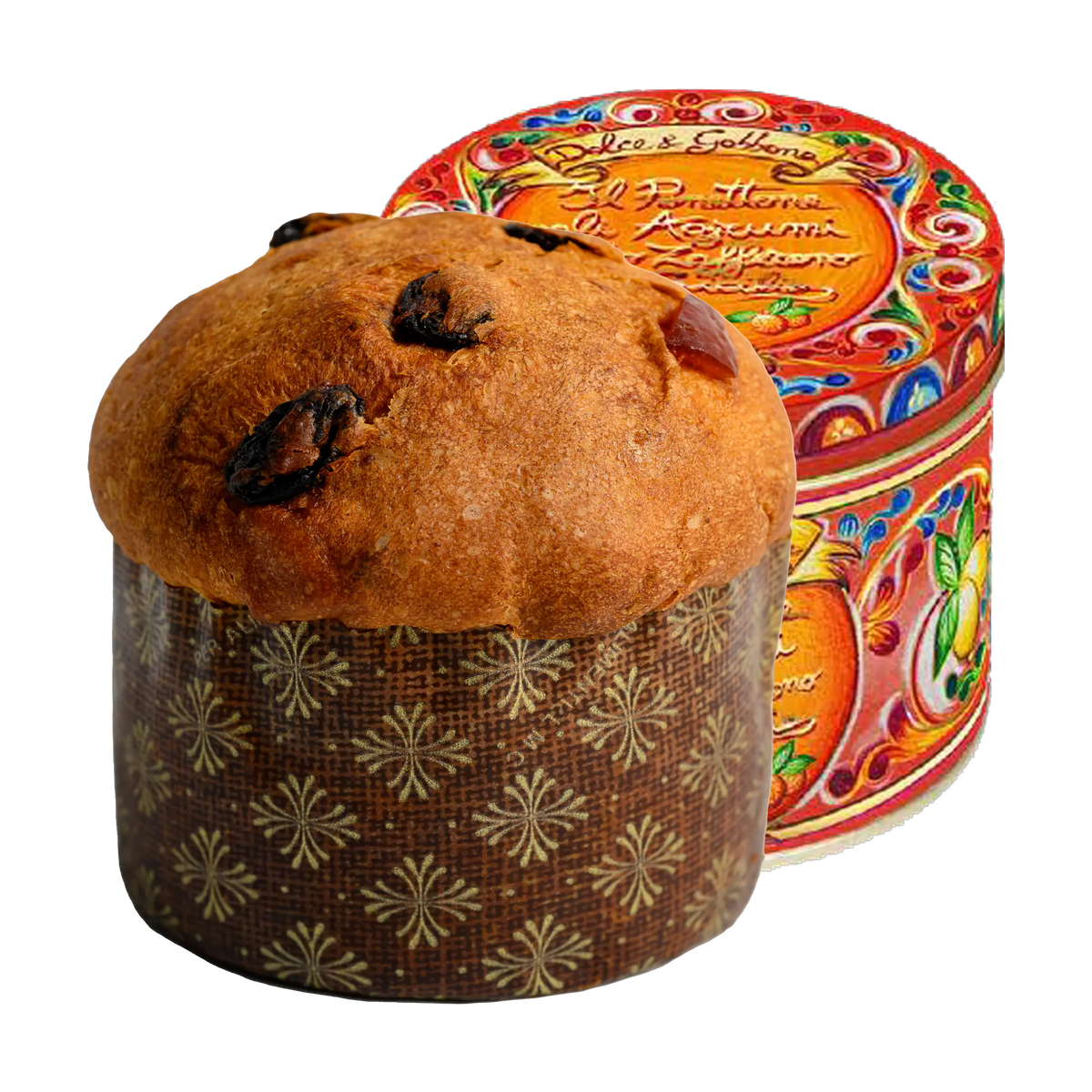 Fiasconaro Panettone Agli Agrumi Allo Zafferano Di Sicilia Giallo Dolce & Gabbana 500 g