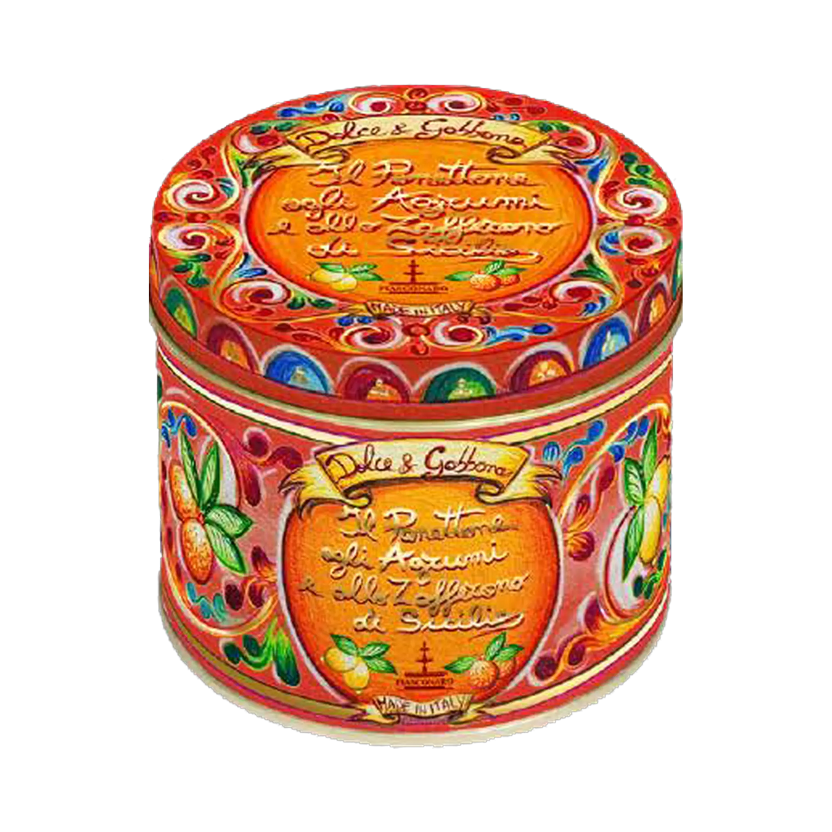 Fiasconaro Panettone Agli Agrumi Allo Zafferano Di Sicilia Giallo Dolce & Gabbana 500 g