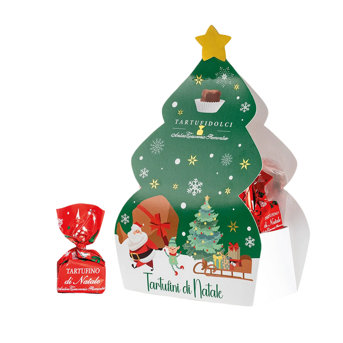 Antica Tartufini di Natale Confezione Alberello Verde 180g