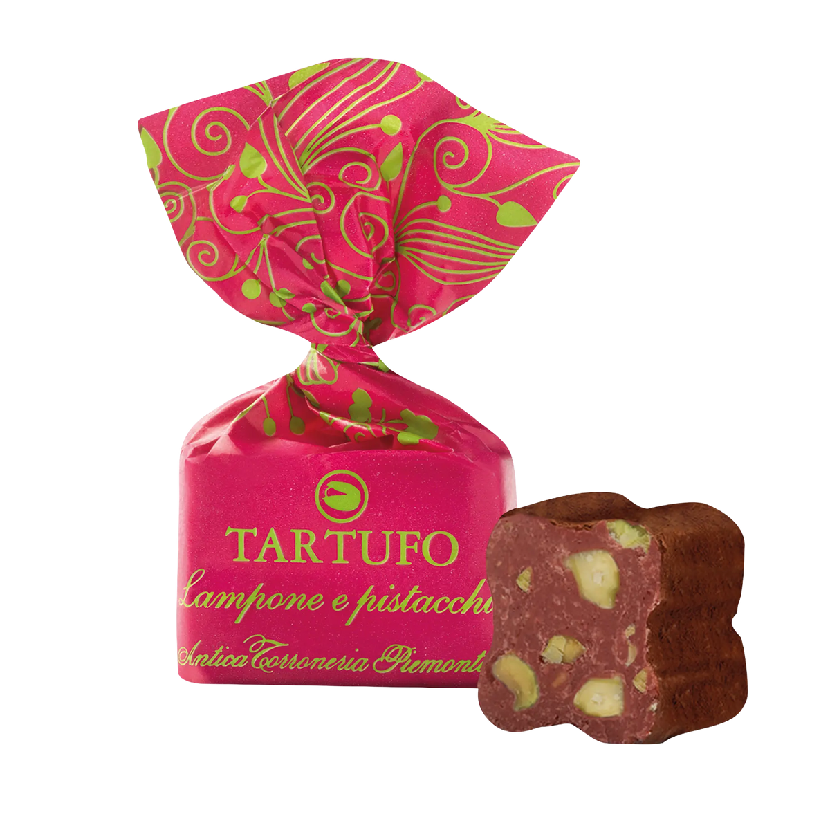 Tartufo Pistacchio e Lampone – Antica Torroneria Piemontese