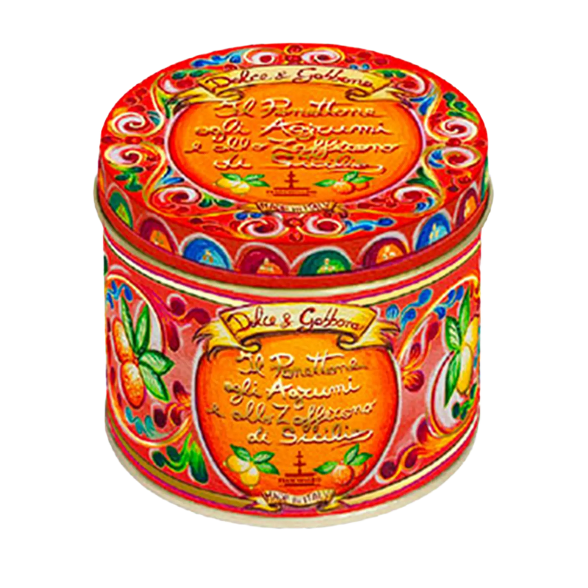 Fiasconaro Panettone Agli Agrumi Allo Zafferano Di Sicilia Piccolo Dolce & Gabbana Rosso 100 g