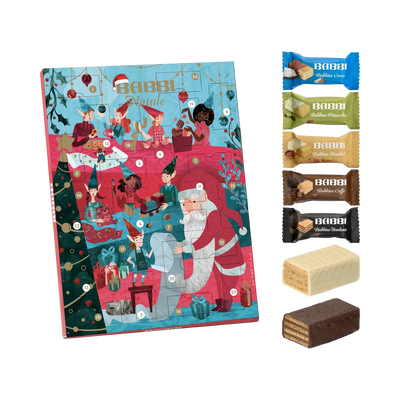 Adventskalender mit Schokowaffeln