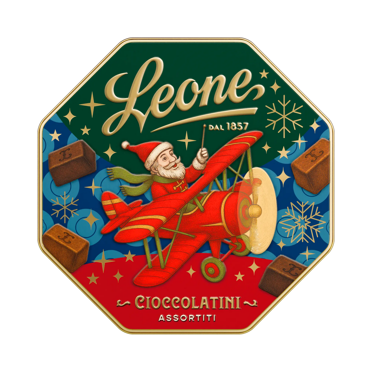 Leone Cremepralinen sortiert Weihnachtsdose