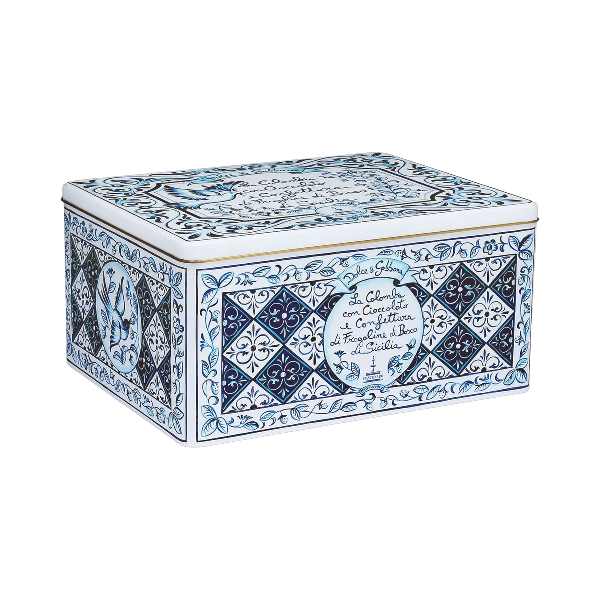 Fiasconaro La Colomba Con Cioccolato E Confettura Di Fragoline di Bosco Dolce & Gabbana Blu