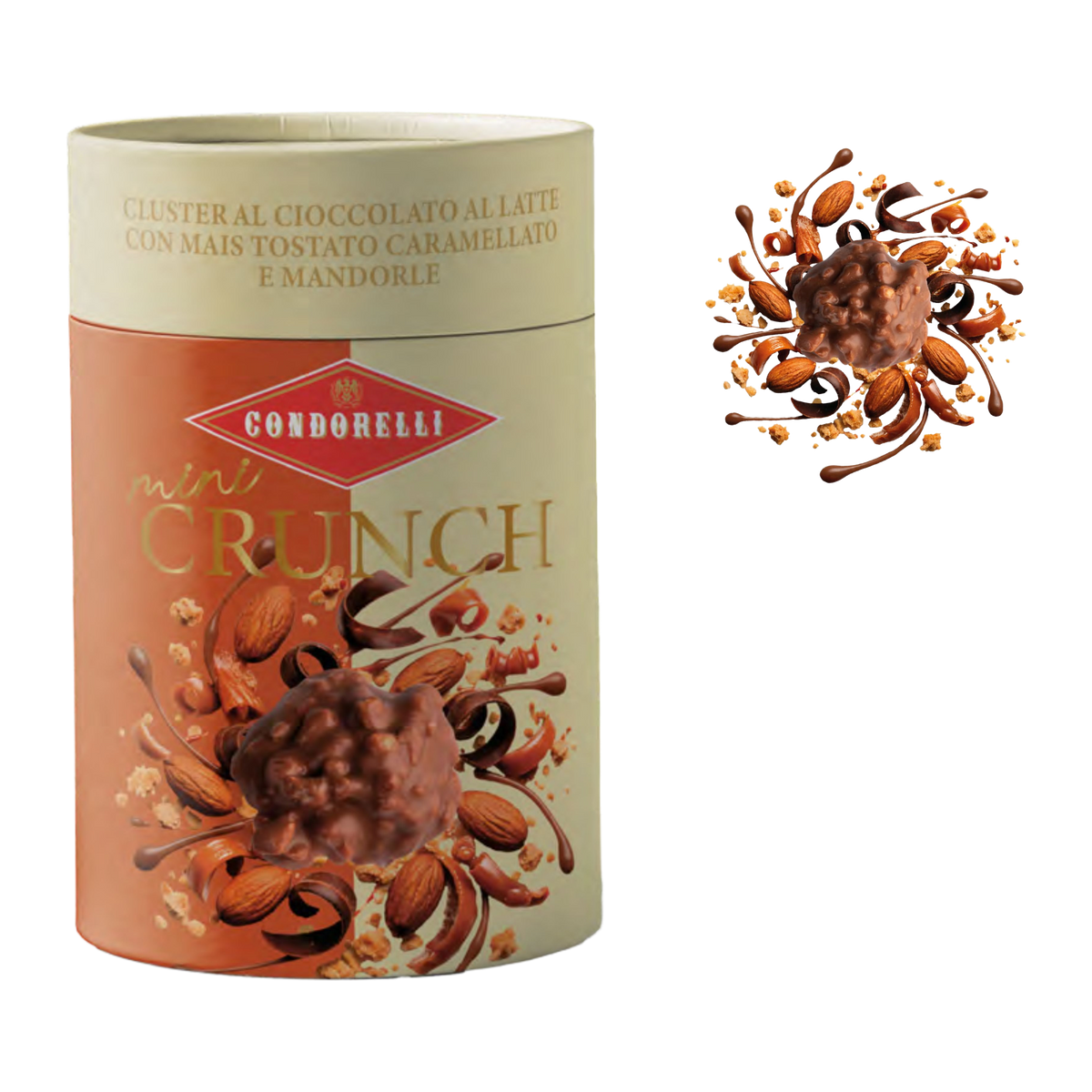 Condorelli Mini Crunch Vollmilch, Karamellmais & Mandel