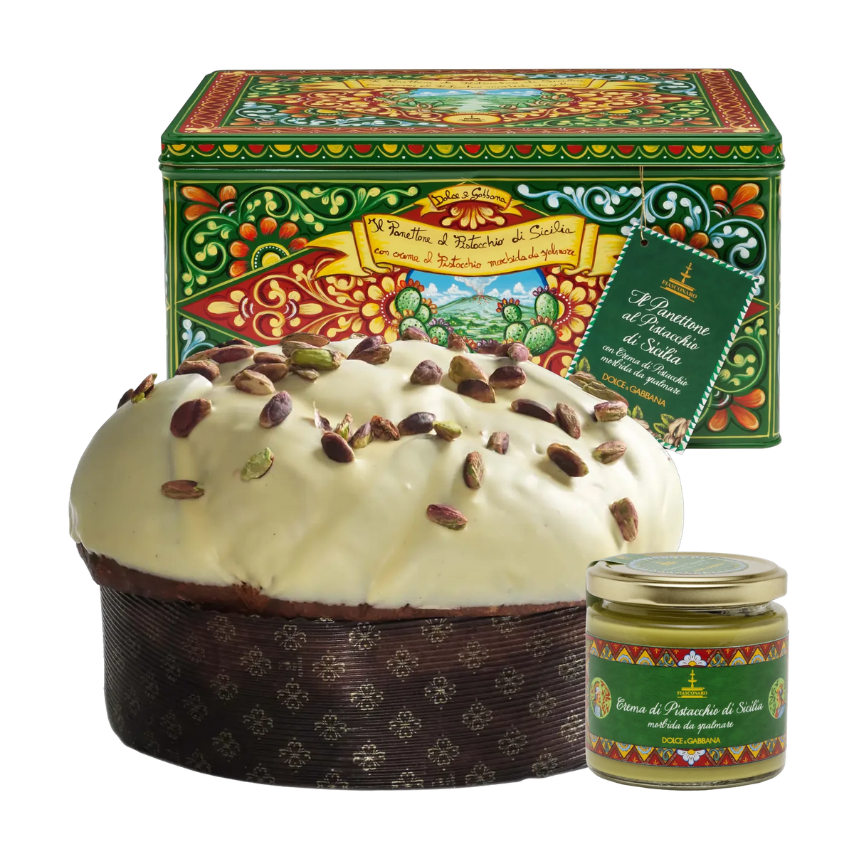 Fiasconaro Panettone al Pistacchio di Sicilia Verde Dolce & Gabbana 1000 g