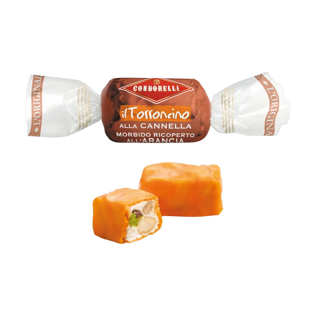 Condorelli Torroncino Cannella - eingepackt und ausgepackt