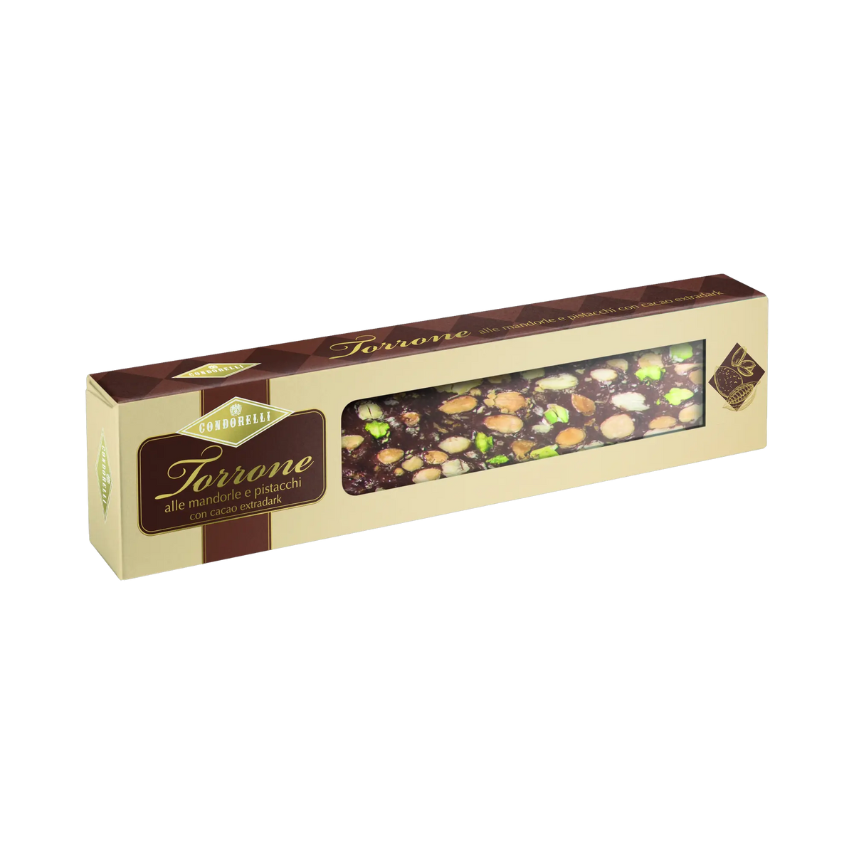 Condorelli Torrone morbido Mandel-Pistazie, Zartbitter