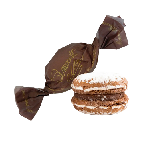 Amaretti Mauro Macarons Edelbitterschokolade und Rum