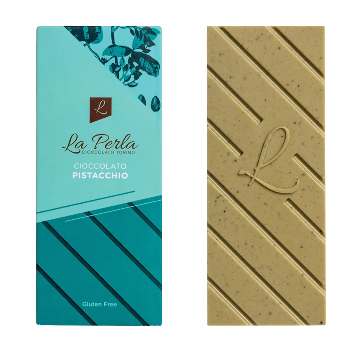 La Perla weiße Tafelschokolade mit Pistazien 60g