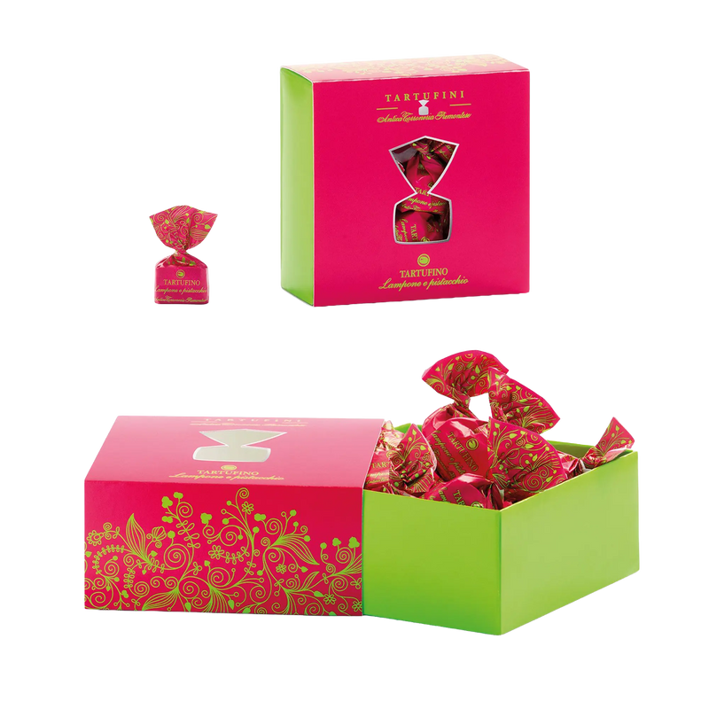 Antica Tartufi dolci Lampone e Pistacchio Geschenkbox 100g