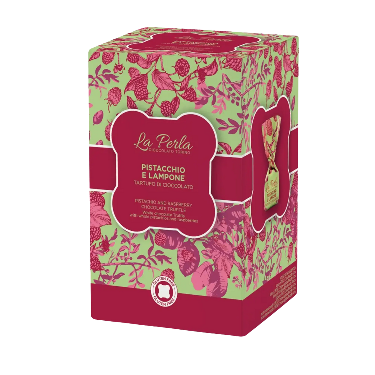 La Perla Tartufi Pistacchio e Lampone Geschenkbox 150g
