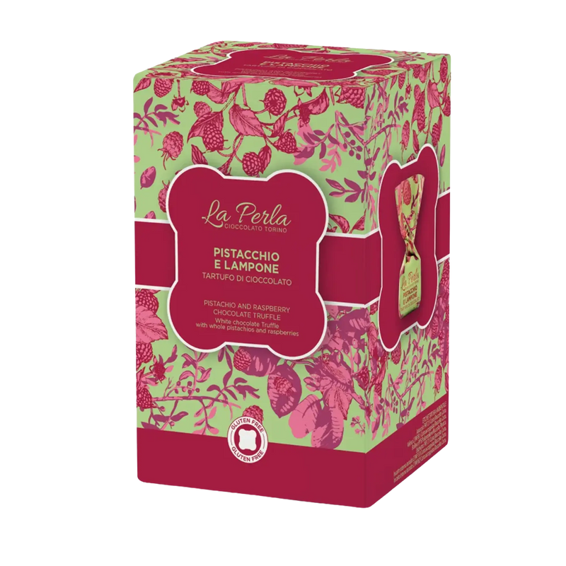 La Perla Tartufi Pistacchio e Lampone Geschenkbox 150g