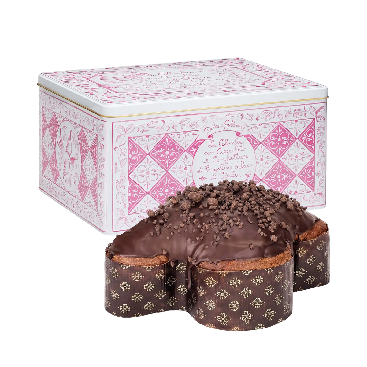 Fiasconaro La Colomba Con Cioccolato E Confettura Di Fragoline di Bosco Dolce & Gabbana Rosa
