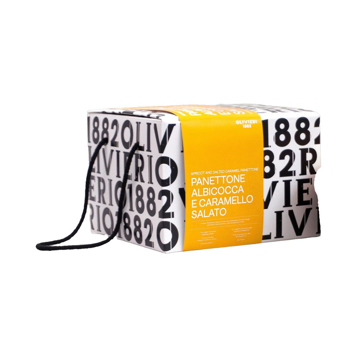 Olivieri 1882 Panettone Albicocca e Caramello Salato - Verpackung
