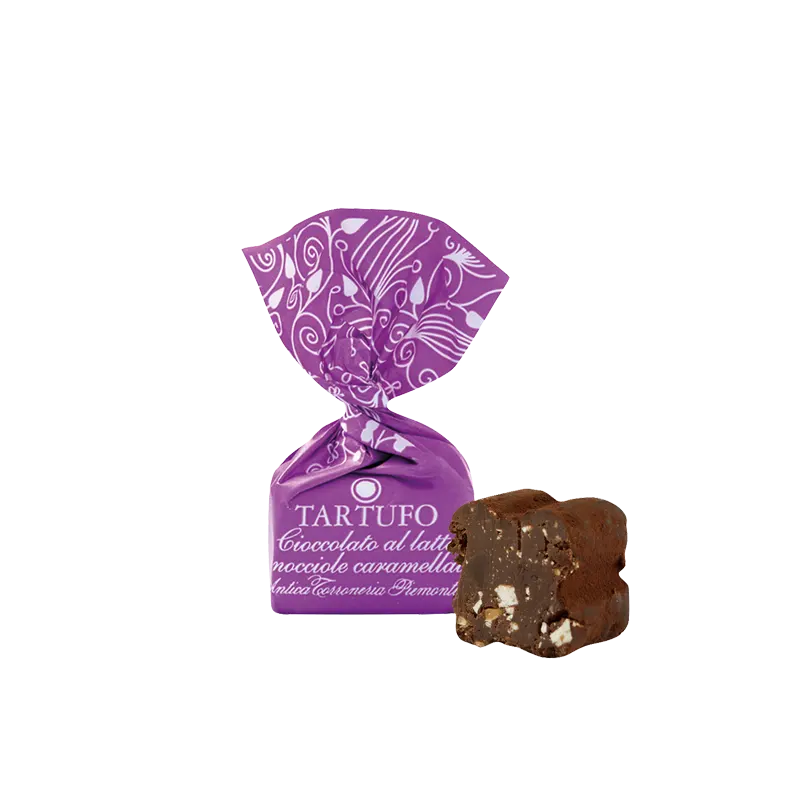 Tartufo Cioccolato al Latte e Nocciole Caramellate von Antica Torroneria Piemontese