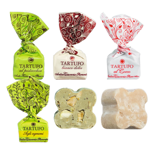 Antica Torroneria Tartufi weiße Mischung 4 Sorten Set