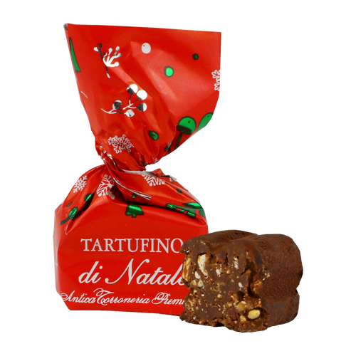 Antica Tartufino Dolce di Natale – verpackt und angeschnitten
