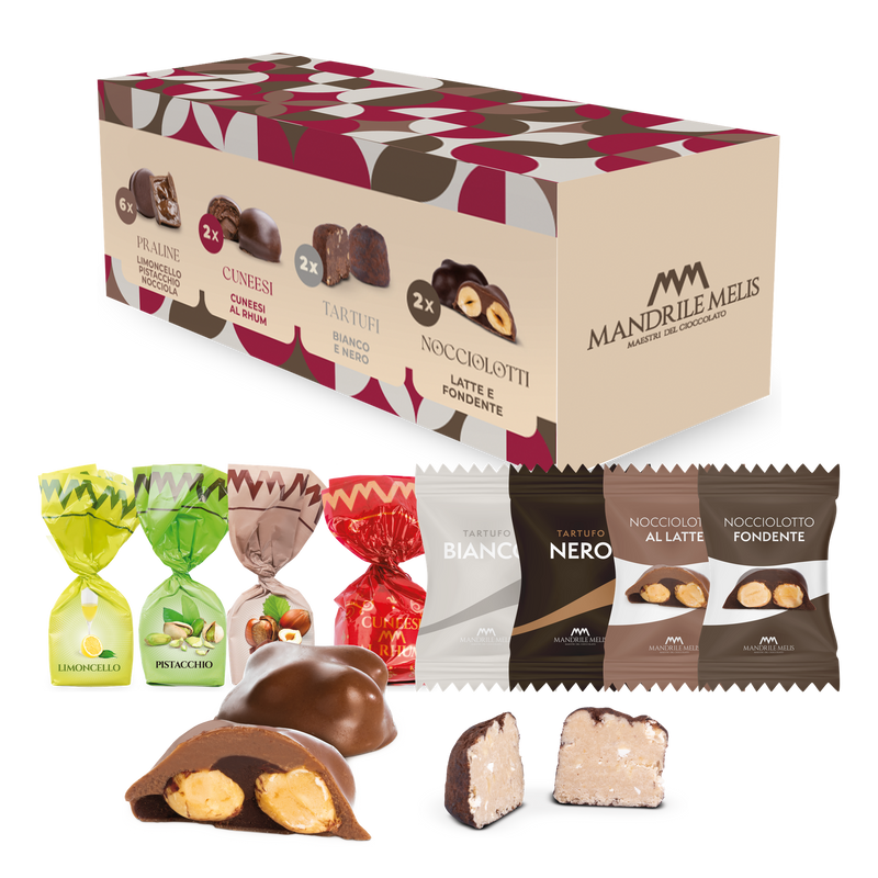 Mandrile Melis Degustationsbox mit Pralinen