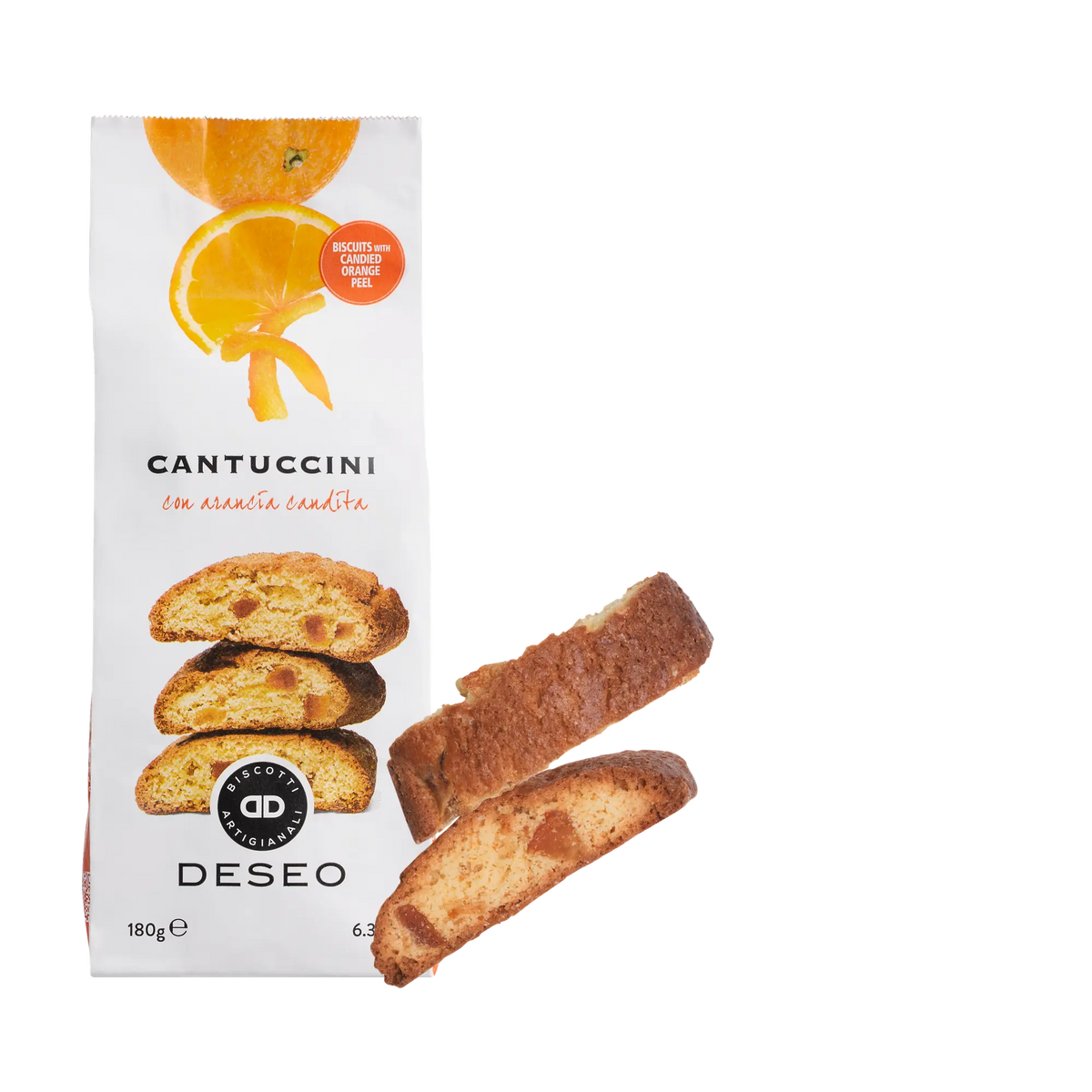 Cantuccini mit kandierten Orangen