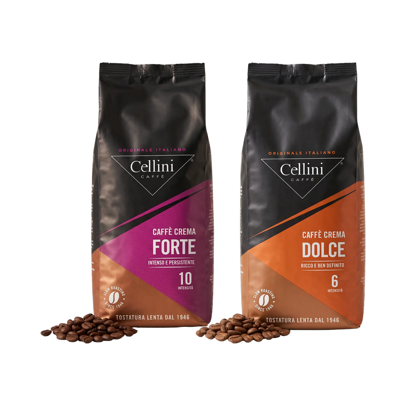 Cellini Caffè Crema Probierset Roma – Caffè Crema Forte und Dolce