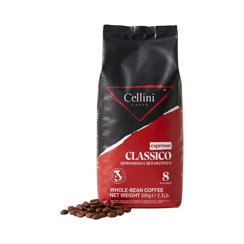 Cellini Espresso Classico Bohnen 500 g – Beutel mit ganzen Kaffeebohnen