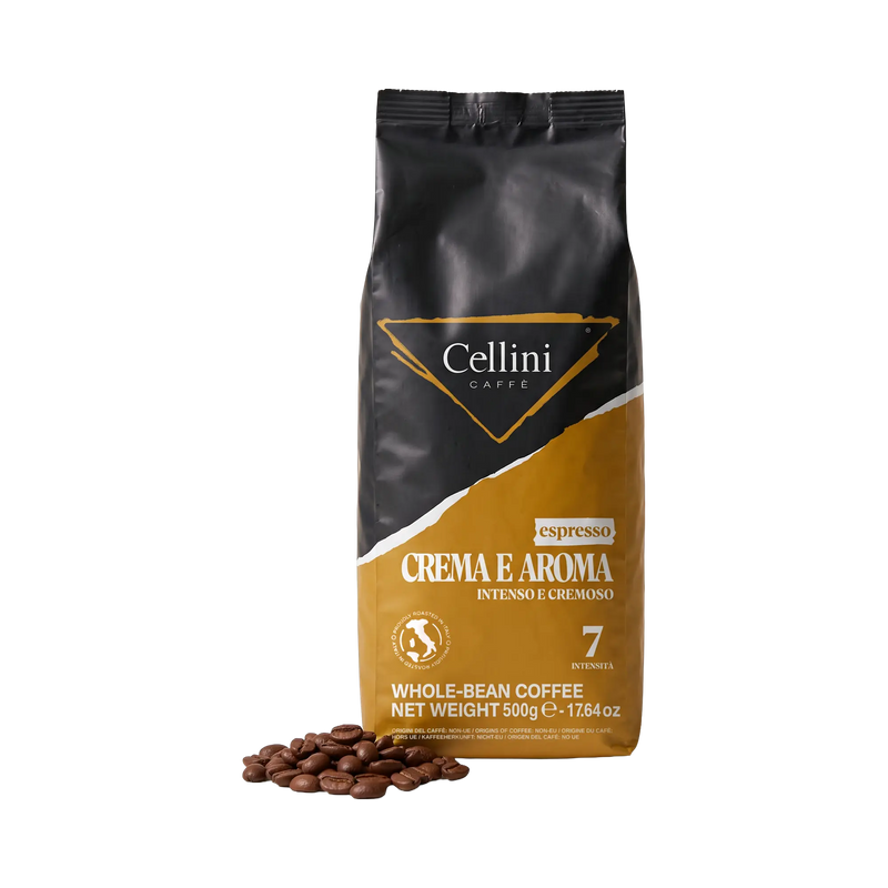 Cellini Espresso Crema e Aroma Bohnen 500 g – Beutel mit ganzen Kaffeebohnen