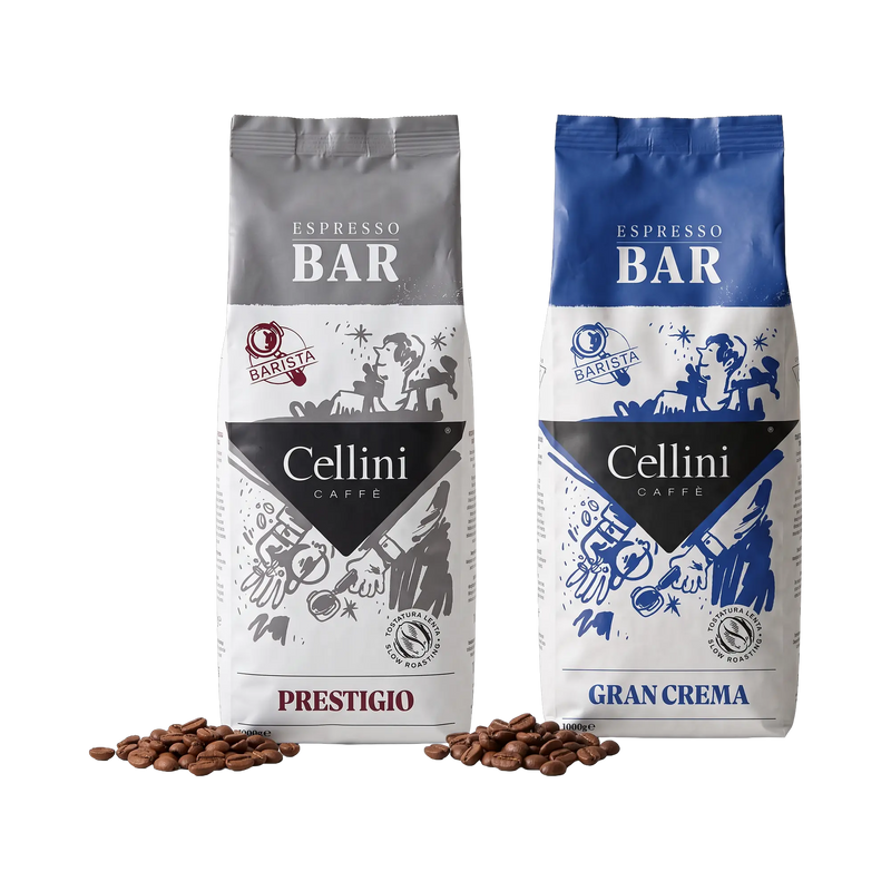 Cellini Espresso Probierset Cosmopolitan – Bar Prestigio und Gran Crema