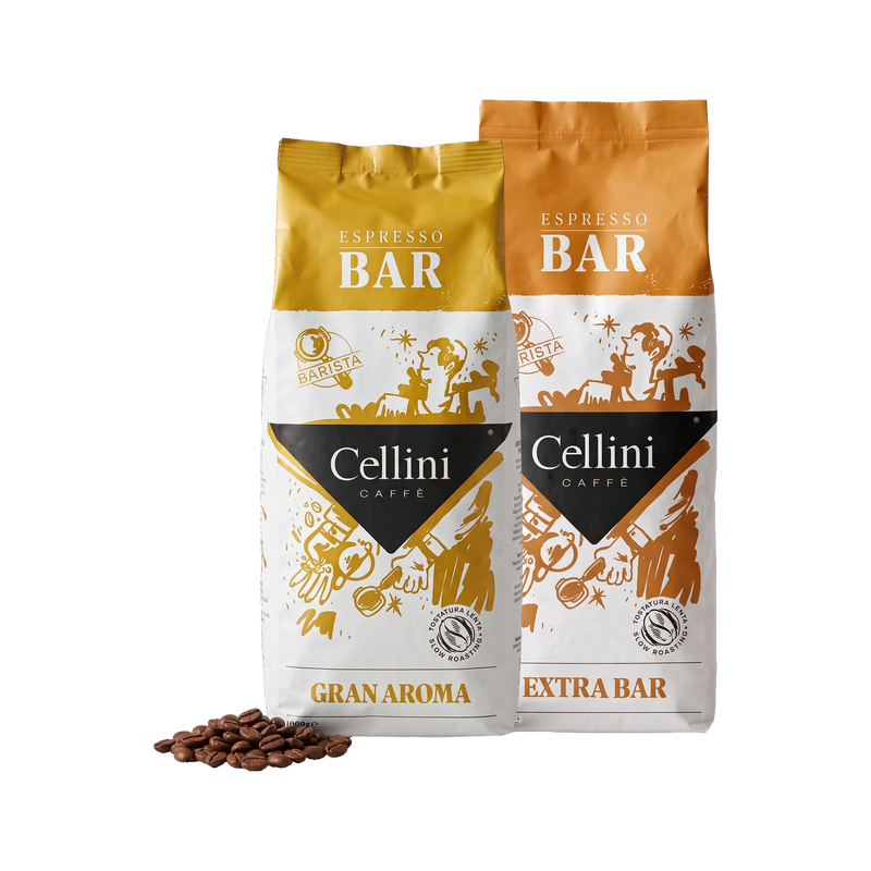 Cellini Espresso Probierset Urban – Bar Gran Aroma und Extra Bar