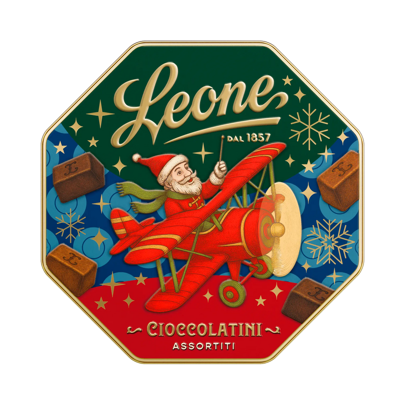Leone Cremepralinen sortiert Weihnachtsdose