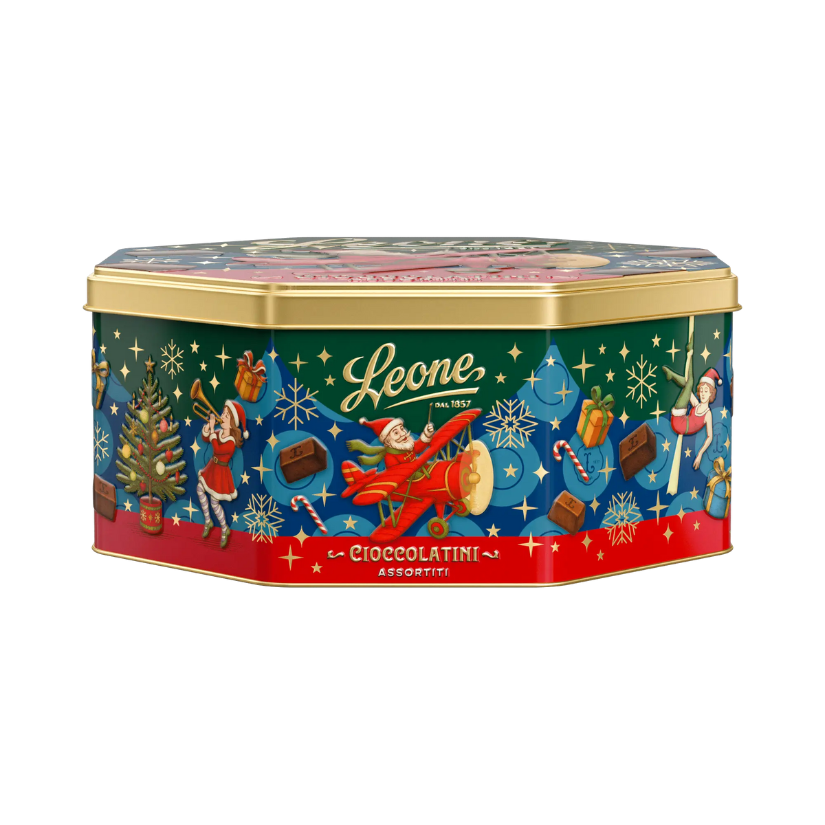 Leone Cremepralinen sortiert Weihnachtsdose