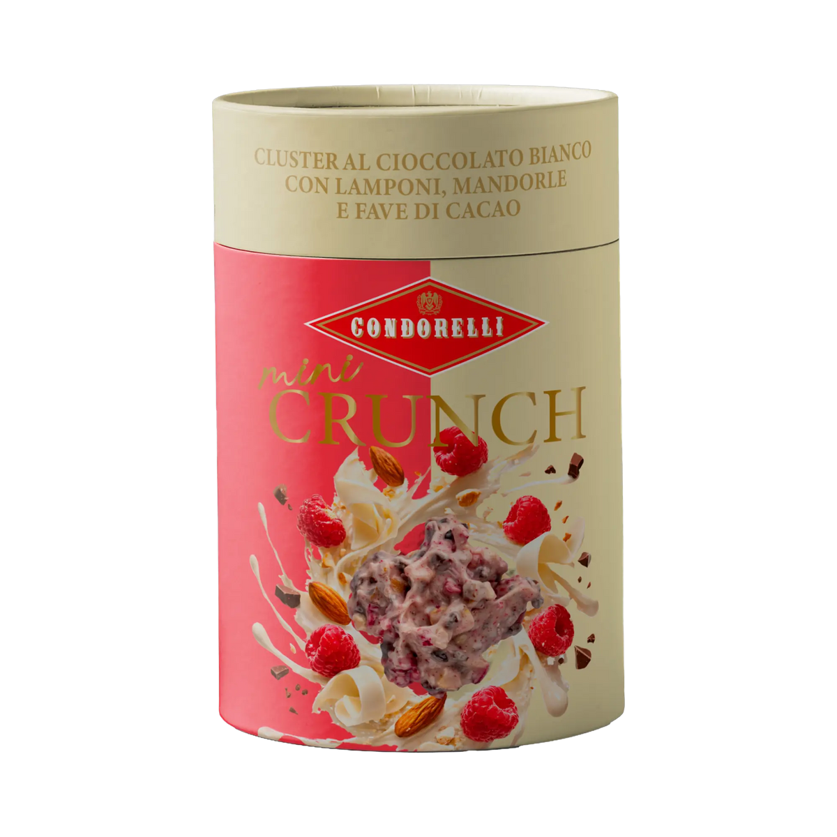 Condorelli Mini Crunch weiße Schokolade mit Himbeere und Mandeln