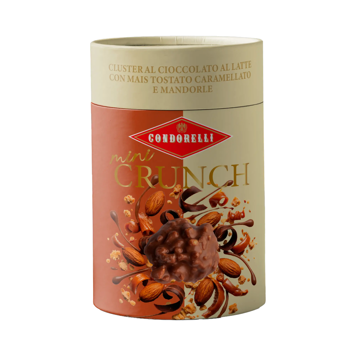 Condorelli Mini Crunch Vollmilch mit Karamellmais und Mandeln
