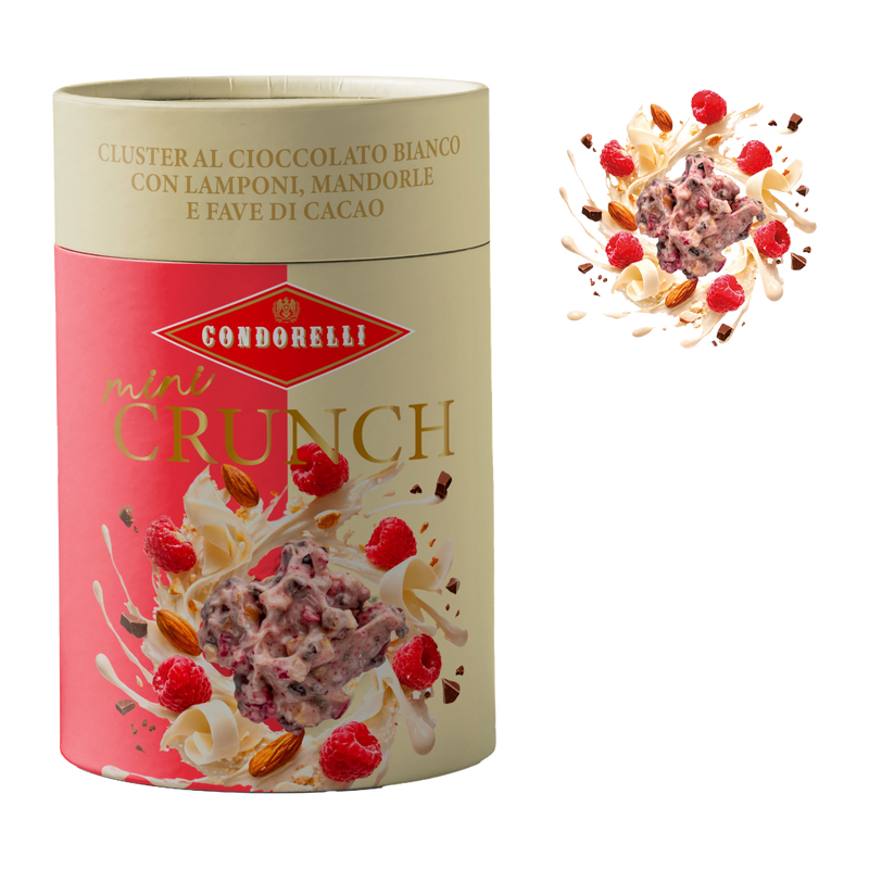 Condorelli Mini Crunch Weiße Schokolade, Himbeere & Mandel