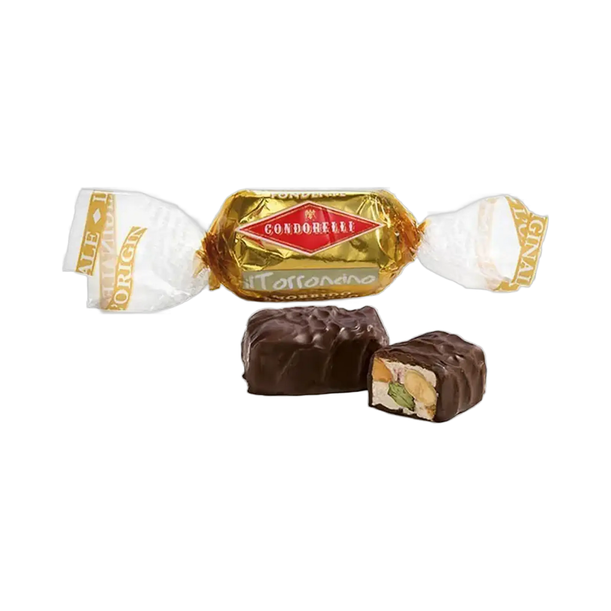 Condorelli Torroncino Zartbitterschokolade – eingepackt und ausgepackt