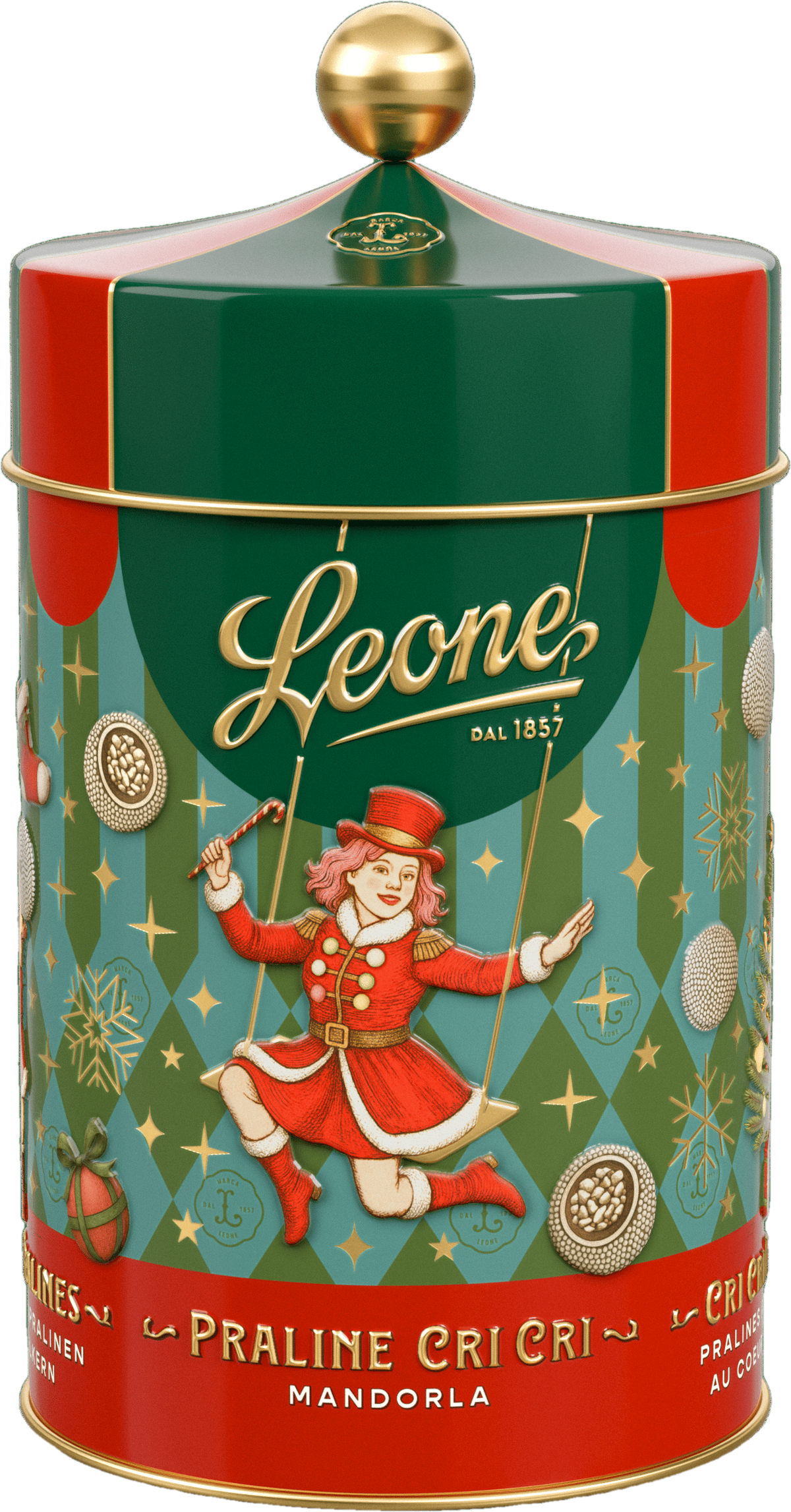 Leone Cri Cri Mandel Weihnachtsdose Tendone