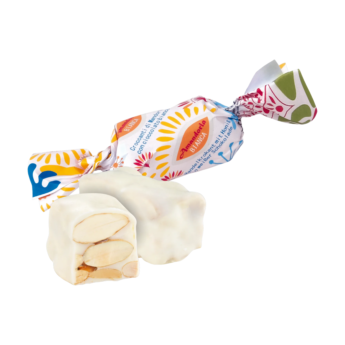 Amandorla Mandelkrokant mit weißer Schokolade