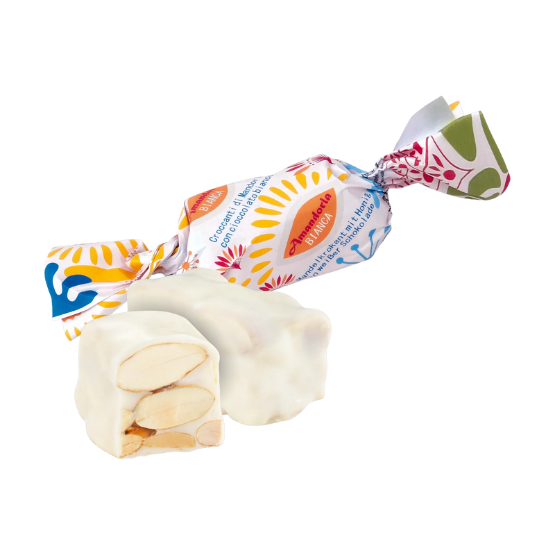 Amandorla Mandelkrokant mit weißer Schokolade