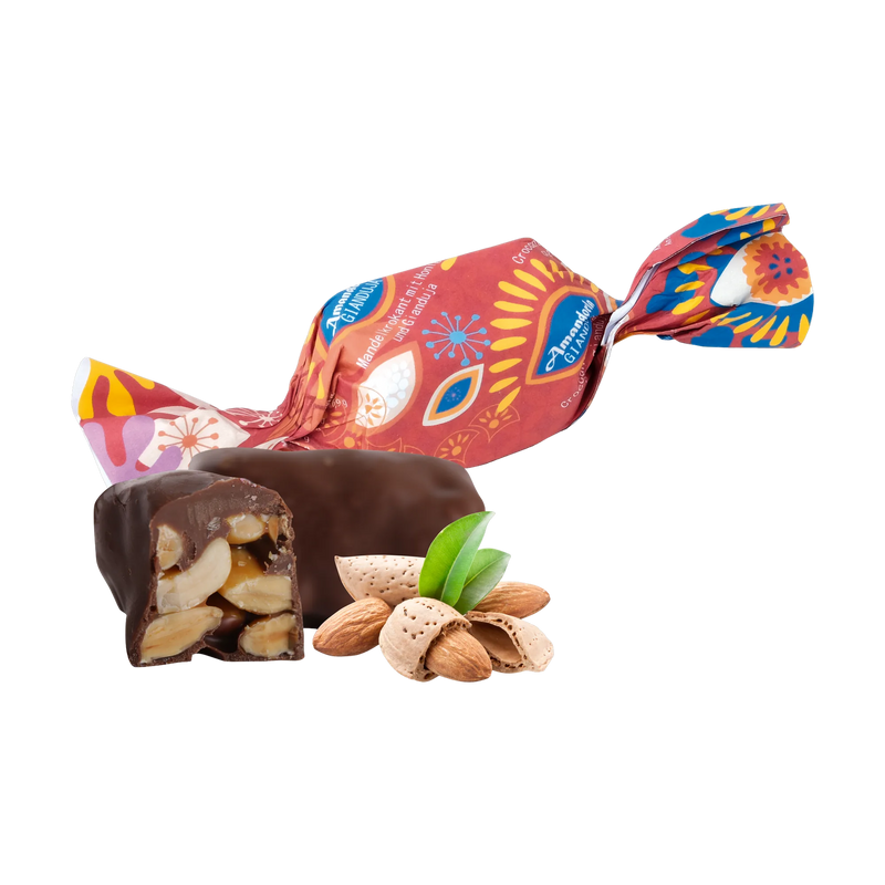 Amandorla Mandelkrokant mit Giandujaschokolade