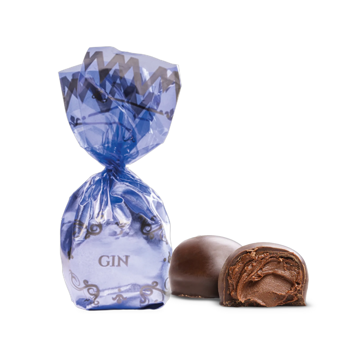 Mandrile Melis Cuneesi Gin Praline mit Verpackung