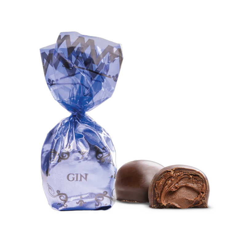 Mandrile Melis Cuneesi Gin Praline mit Verpackung