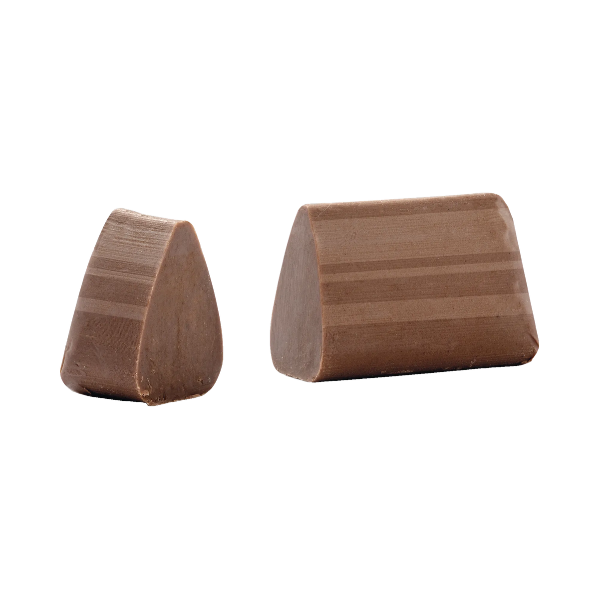 La Perla Giandujotto Nocciola ausgepackt – zwei Gianduiotto-Stücke