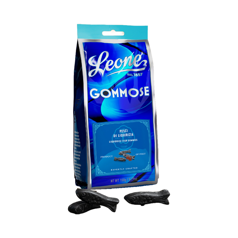 Leone Gommose Pesci di Liquirizia 150g Beutel mit Lakritzfischen