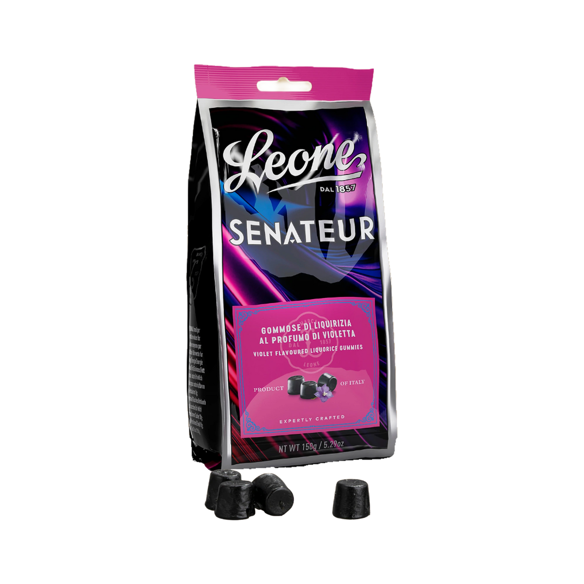 Leone Senateur Gommose di Liquirizia 150g Beutel mit Lakritz