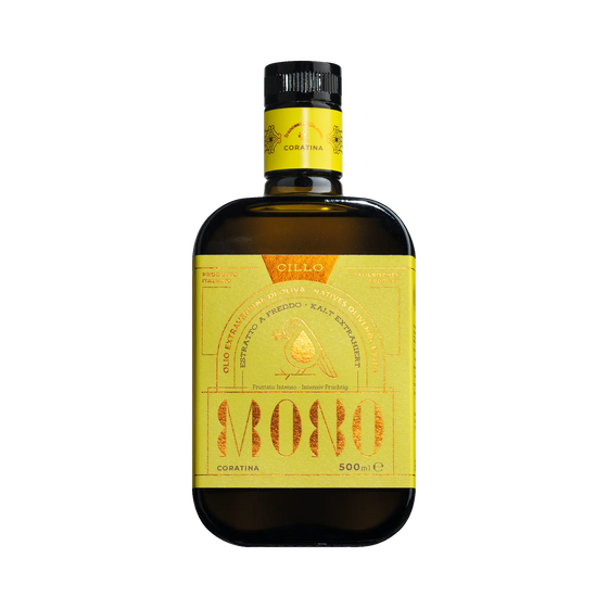 Natives Olivenöl Extra Monocultivar Coratina von Cillo – 500 ml Flasche