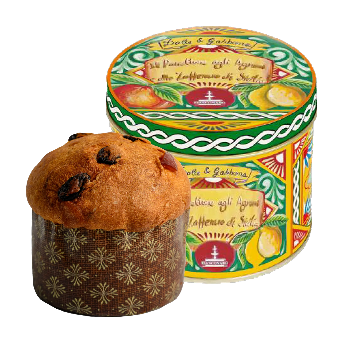 Fiasconaro Panettone Agli Agrumi Allo Zafferano Di Sicilia Piccolo Dolce & Gabbana Verde