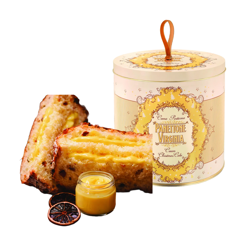 Virginia Panettone Con Crema Pasticceria All'Arancia