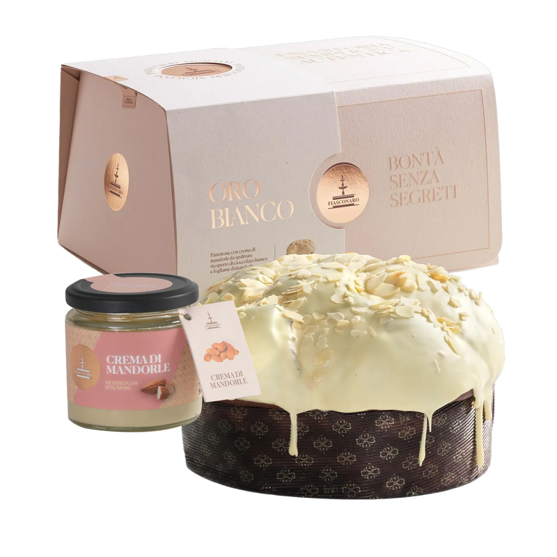 Fiasconaro Panettone Oro Bianco mit Crema di Mandorle