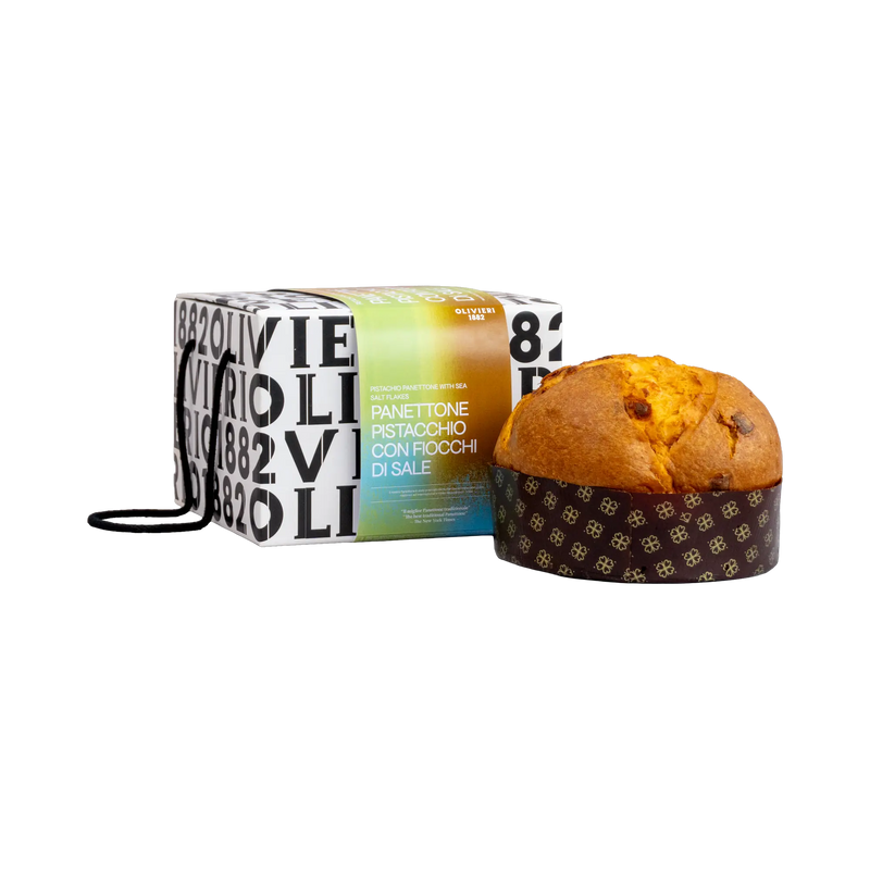 Olivieri 1882 Panettone al Pistacchio con Fiocchi di Sale
