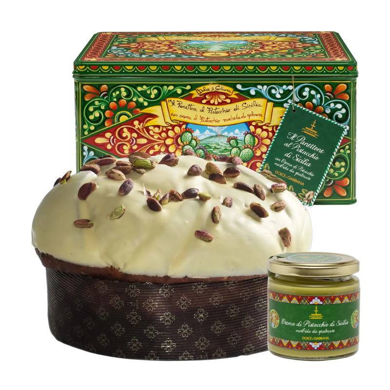 Fiasconaro Panettone al Pistacchio di Sicilia Verde Dolce & Gabbana 1000 g